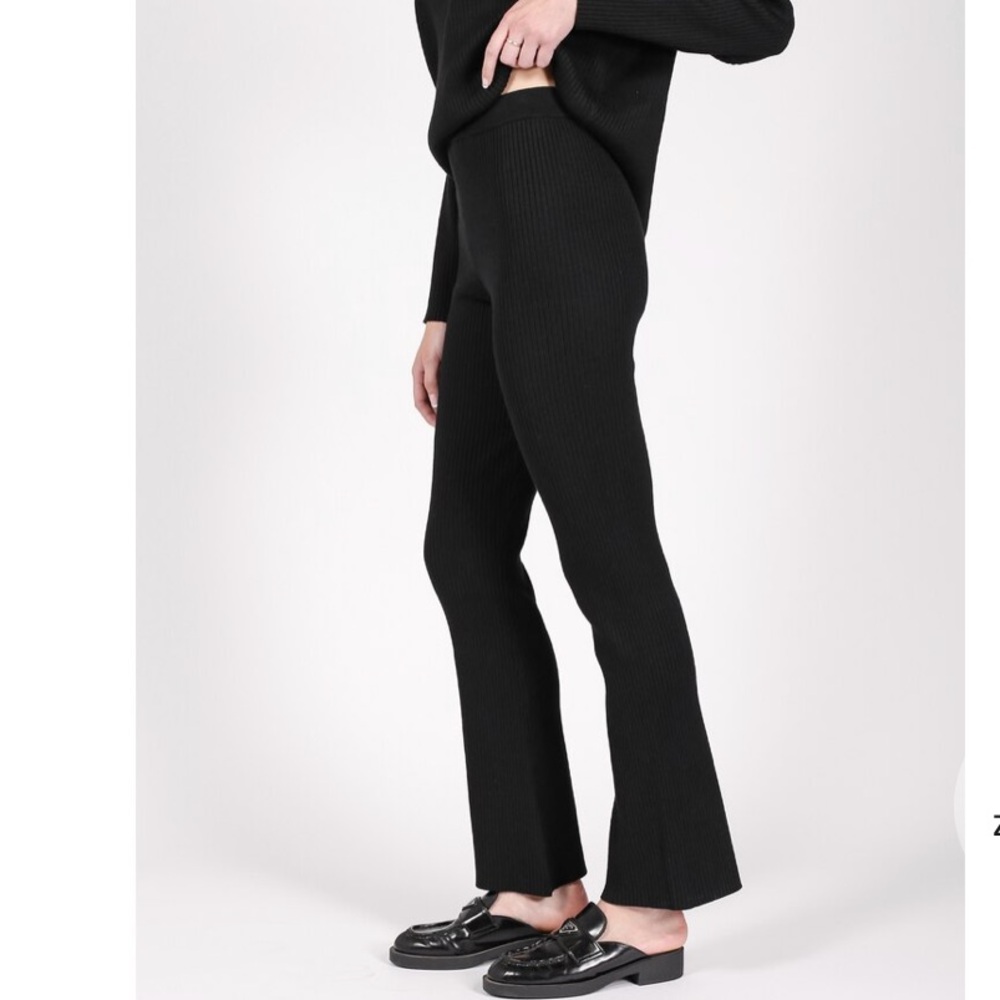 Brunette the Label Ribbed Flare Pants S/M Preowned